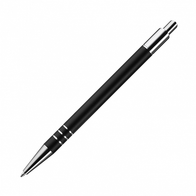 Шариковая ручка City, черная с логотипом в Астрахани заказать по выгодной цене в кибермаркете AvroraStore