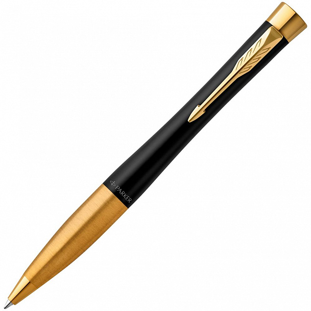 Ручка шариковая Parker Urban Twist Black GT с логотипом в Астрахани заказать по выгодной цене в кибермаркете AvroraStore