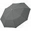 Зонт складной Fiber Alu Light, серый с логотипом в Астрахани заказать по выгодной цене в кибермаркете AvroraStore