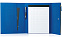 Папка А4  "PATRIX"  с блокнотом и карманом  на молнии, синяя, полиэстер 600D с логотипом в Астрахани заказать по выгодной цене в кибермаркете AvroraStore