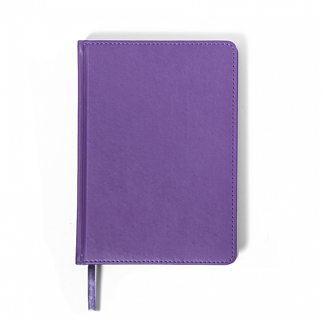 Ежедневник недатированный Campbell, А5, фиолетовый, белый блок с логотипом в Астрахани заказать по выгодной цене в кибермаркете AvroraStore