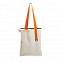 Шоппер Superbag (неокрашенный с оранжевым) с логотипом в Астрахани заказать по выгодной цене в кибермаркете AvroraStore