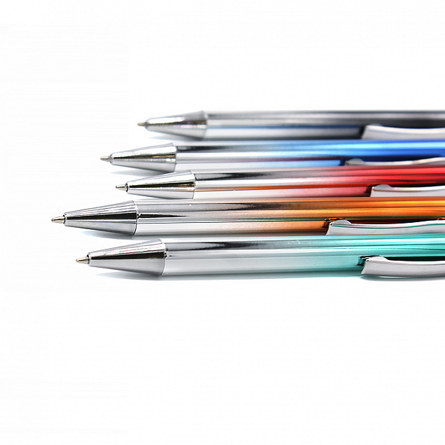 Ручка металлическая Синергия - Синий HH с логотипом в Астрахани заказать по выгодной цене в кибермаркете AvroraStore