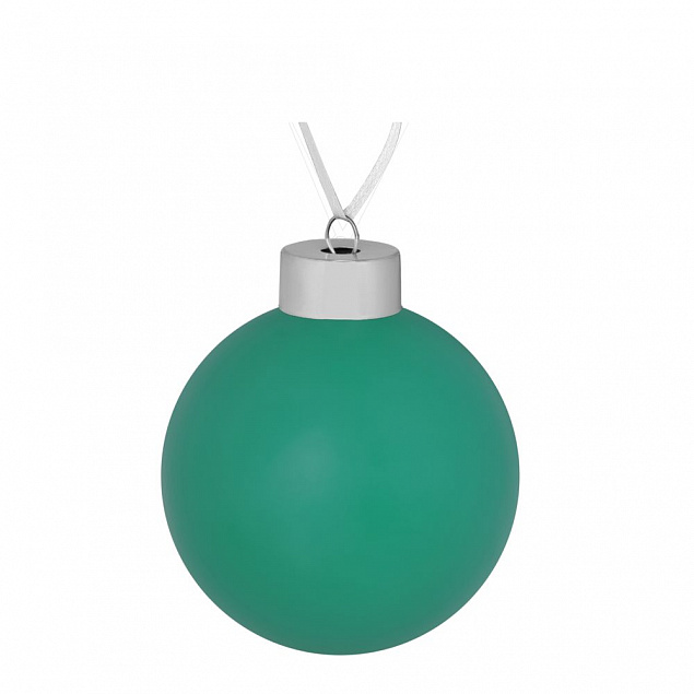 Елочный шар Colour, 8 см, зеленый с логотипом в Астрахани заказать по выгодной цене в кибермаркете AvroraStore