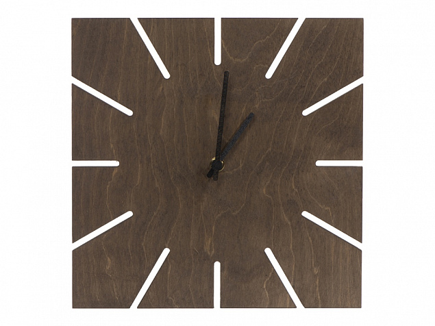 Часы деревянные «Лулу» с логотипом в Астрахани заказать по выгодной цене в кибермаркете AvroraStore