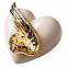Фарфоровое сердце Wind Of Luck с логотипом в Астрахани заказать по выгодной цене в кибермаркете AvroraStore