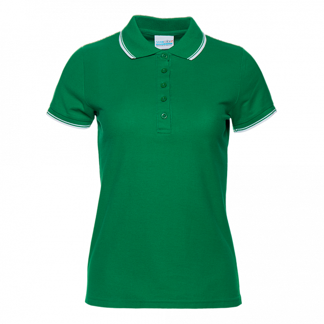 Рубашка поло Рубашка 04BK Зелёный с логотипом в Астрахани заказать по выгодной цене в кибермаркете AvroraStore