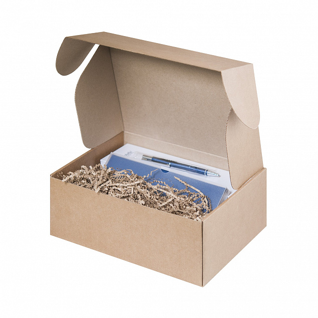 Подарочный набор Portobello синий в малой универсальной подарочной коробке (Ежедневник недат А5, Спортбутылка, Ручка) с логотипом в Астрахани заказать по выгодной цене в кибермаркете AvroraStore