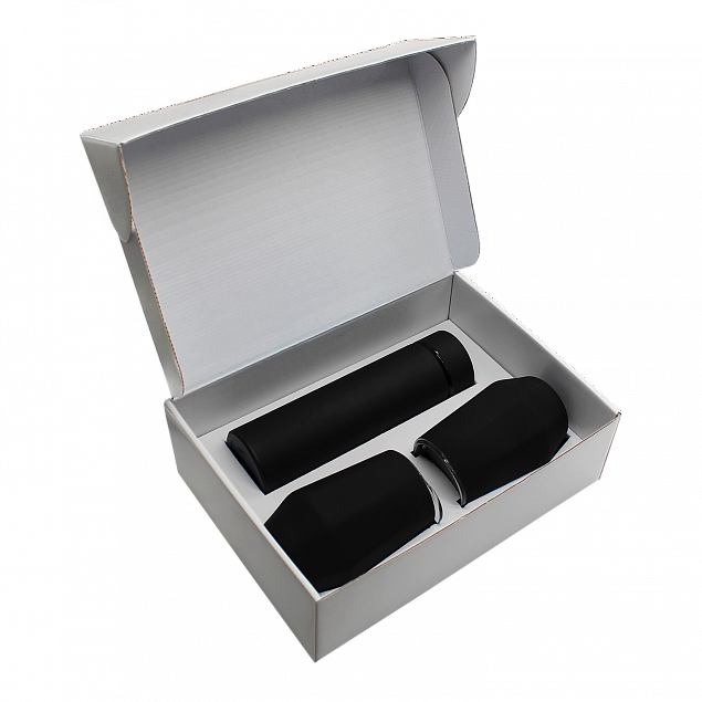 Набор Hot Box E2 софт-тач EDGE CO12s white (черный) с логотипом в Астрахани заказать по выгодной цене в кибермаркете AvroraStore