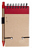 Блокнот на кольцах Eco Note с ручкой, красный с логотипом в Астрахани заказать по выгодной цене в кибермаркете AvroraStore