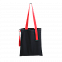 Шопер Superbag black (чёрный с красным) с логотипом в Астрахани заказать по выгодной цене в кибермаркете AvroraStore
