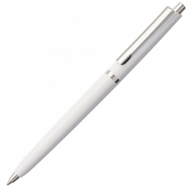 Ручка шариковая Classic, белая с логотипом в Астрахани заказать по выгодной цене в кибермаркете AvroraStore