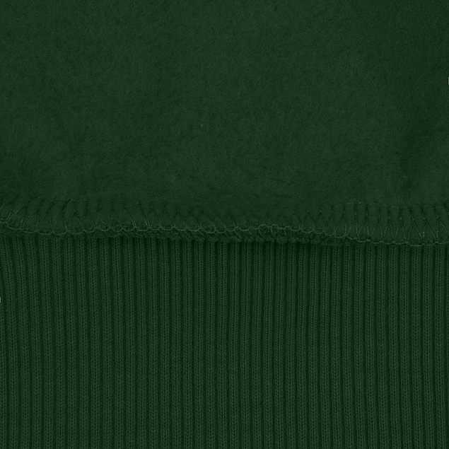 Толстовка с капюшоном на молнии Unit Siverga Heavy, темно-зеленая с логотипом в Астрахани заказать по выгодной цене в кибермаркете AvroraStore