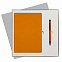 Подарочный набор Portobello/Sky оранжевый (Ежедневник недат А5, Ручка) беж. ложемент с логотипом в Астрахани заказать по выгодной цене в кибермаркете AvroraStore