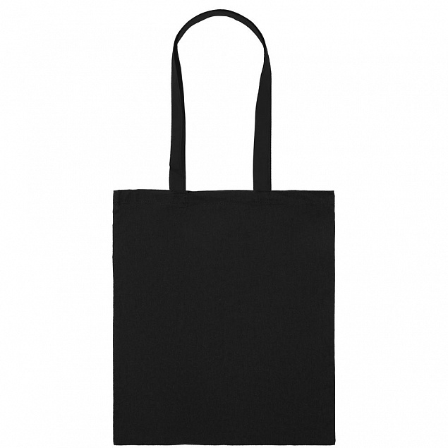 Холщовая сумка Basic 105, черная с логотипом в Астрахани заказать по выгодной цене в кибермаркете AvroraStore