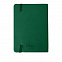Блокнот SHADY JUNIOR с элементами планирования,  А6, зеленый, кремовый блок, темно-зеленый обрез с логотипом в Астрахани заказать по выгодной цене в кибермаркете AvroraStore