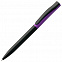 Ручка шариковая Pin Special, черно-фиолетовая с логотипом в Астрахани заказать по выгодной цене в кибермаркете AvroraStore