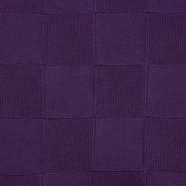 Плед Cella вязаный, фиолетовый (без подарочной коробки) с логотипом в Астрахани заказать по выгодной цене в кибермаркете AvroraStore