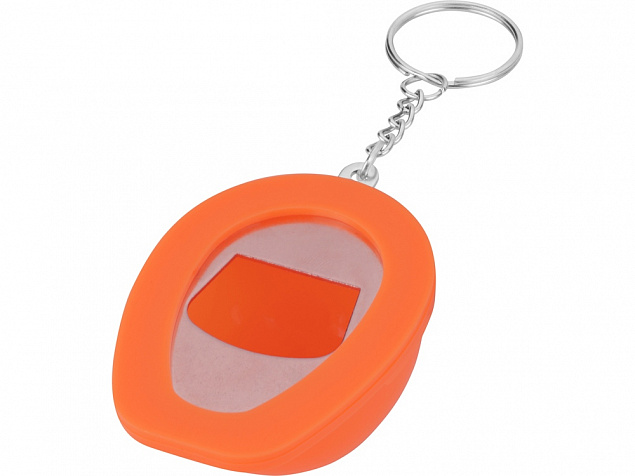 Брелок-открывалка Каска, оранжевый с логотипом в Астрахани заказать по выгодной цене в кибермаркете AvroraStore