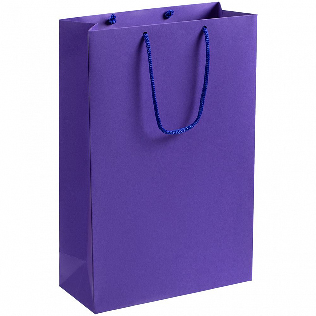Пакет бумажный Porta M, фиолетовый с логотипом в Астрахани заказать по выгодной цене в кибермаркете AvroraStore