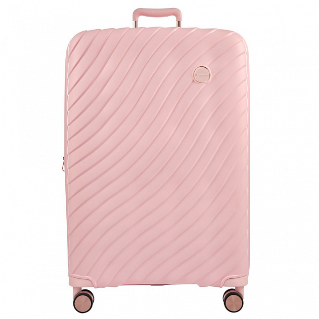Чемодан Victoria L, розовый с логотипом в Астрахани заказать по выгодной цене в кибермаркете AvroraStore