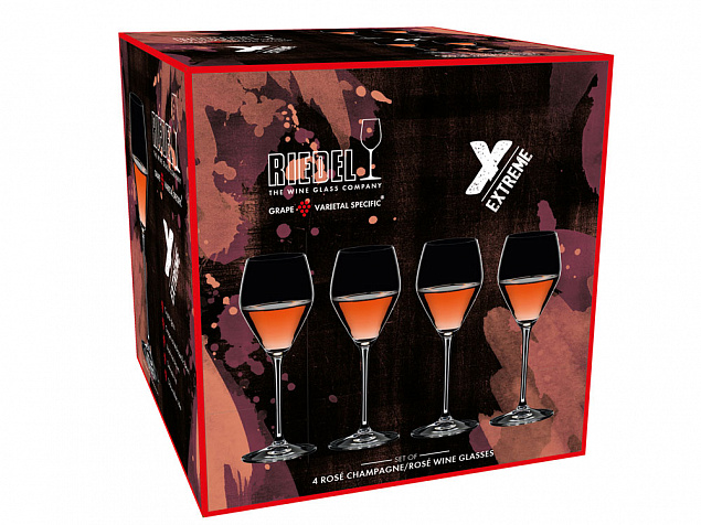 Набор бокалов Champagne Rose, 322 мл, 4 шт. с логотипом в Астрахани заказать по выгодной цене в кибермаркете AvroraStore