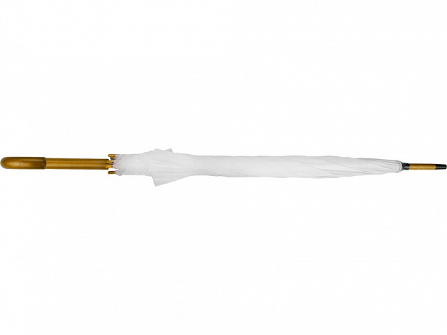 Зонт-трость Радуга, белый с логотипом в Астрахани заказать по выгодной цене в кибермаркете AvroraStore