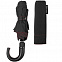 Зонт складной Lui, черный с красным с логотипом в Астрахани заказать по выгодной цене в кибермаркете AvroraStore