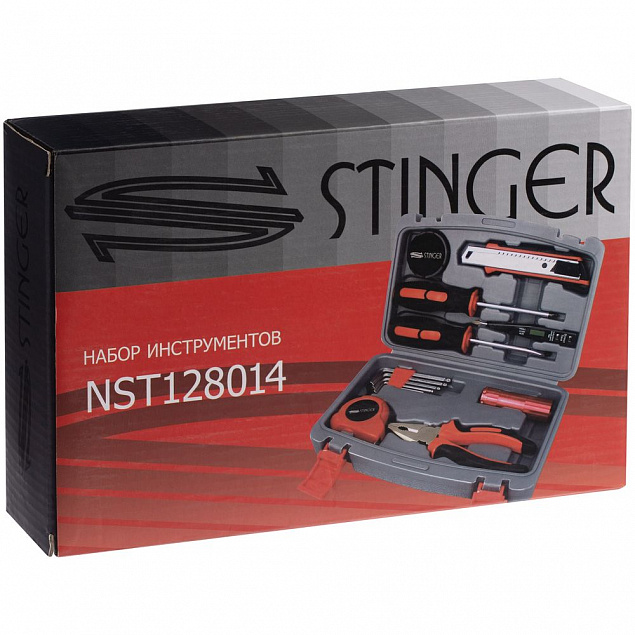 Набор инструментов Stinger 13, серый с логотипом в Астрахани заказать по выгодной цене в кибермаркете AvroraStore