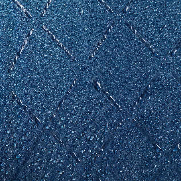 Зонт-трость Magic с проявляющимся рисунком в клетку, темно-синий с логотипом в Астрахани заказать по выгодной цене в кибермаркете AvroraStore