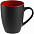 Кружка Bright Tulip, матовая, черная с красным с логотипом в Астрахани заказать по выгодной цене в кибермаркете AvroraStore