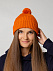 Шапка Nordvik, оранжевая с логотипом в Астрахани заказать по выгодной цене в кибермаркете AvroraStore