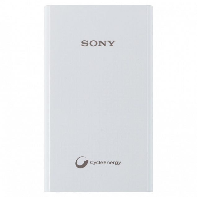 Внешний аккумулятор Sony 5800 мАч, белый с логотипом в Астрахани заказать по выгодной цене в кибермаркете AvroraStore