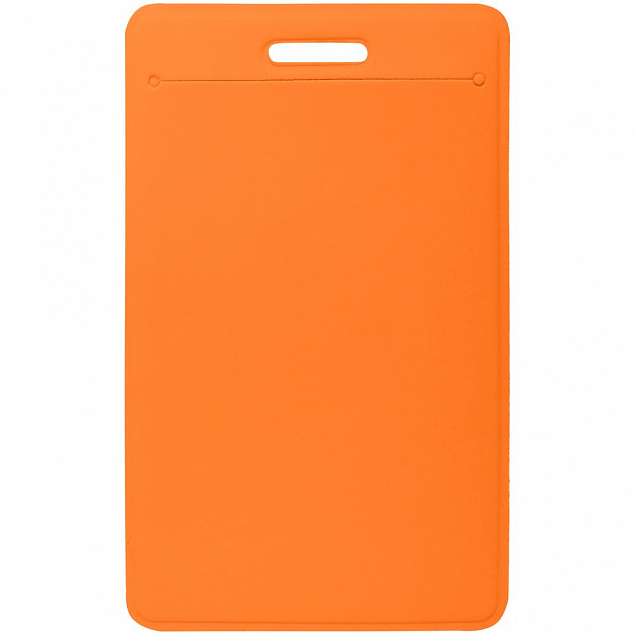 Чехол для пропуска с ретрактором Dorset, оранжевый с логотипом в Астрахани заказать по выгодной цене в кибермаркете AvroraStore