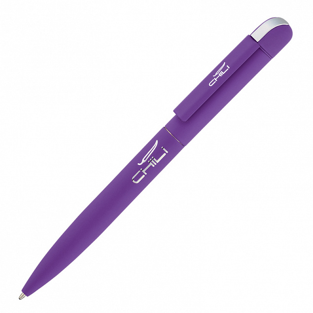 Ручка шариковая "Jupiter", фиолетовый, покрытие soft touch с логотипом в Астрахани заказать по выгодной цене в кибермаркете AvroraStore
