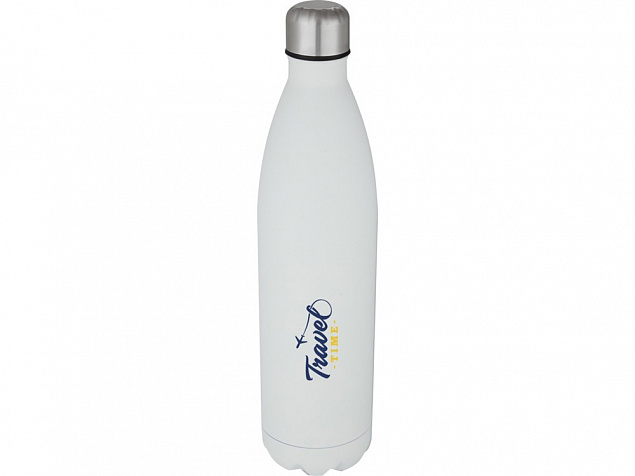 Cove, бутылка из нержавеющей стали объемом 1 л с вакуумной изоляцией, белый с логотипом в Астрахани заказать по выгодной цене в кибермаркете AvroraStore