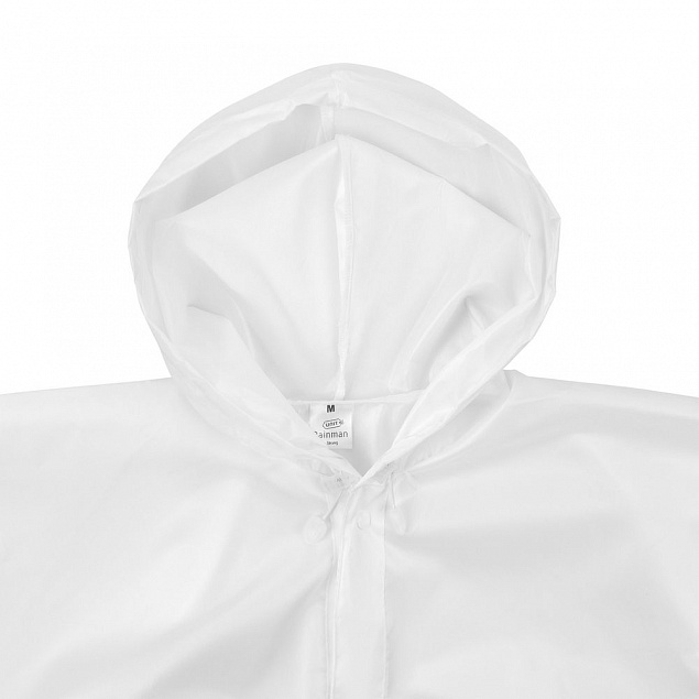 Дождевик унисекс Rainman Strong, белый с логотипом в Астрахани заказать по выгодной цене в кибермаркете AvroraStore