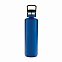 Герметичная вакуумная бутылка, синяя с логотипом в Астрахани заказать по выгодной цене в кибермаркете AvroraStore