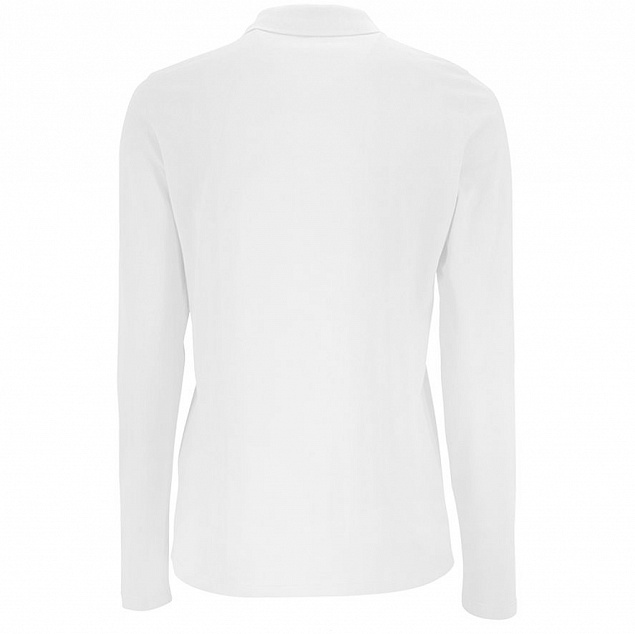 Рубашка поло женская с длинным рукавом PERFECT LSL WOMEN, белая с логотипом в Астрахани заказать по выгодной цене в кибермаркете AvroraStore