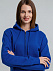 Толстовка с капюшоном на молнии унисекс King, ярко-синяя с логотипом в Астрахани заказать по выгодной цене в кибермаркете AvroraStore