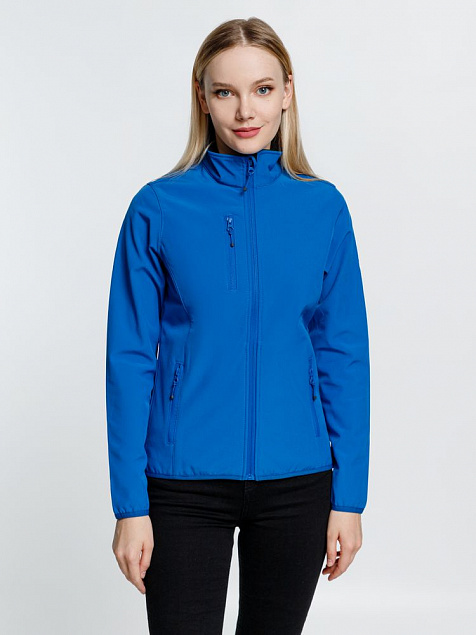 Куртка женская Radian Women, ярко-синяя с логотипом в Астрахани заказать по выгодной цене в кибермаркете AvroraStore