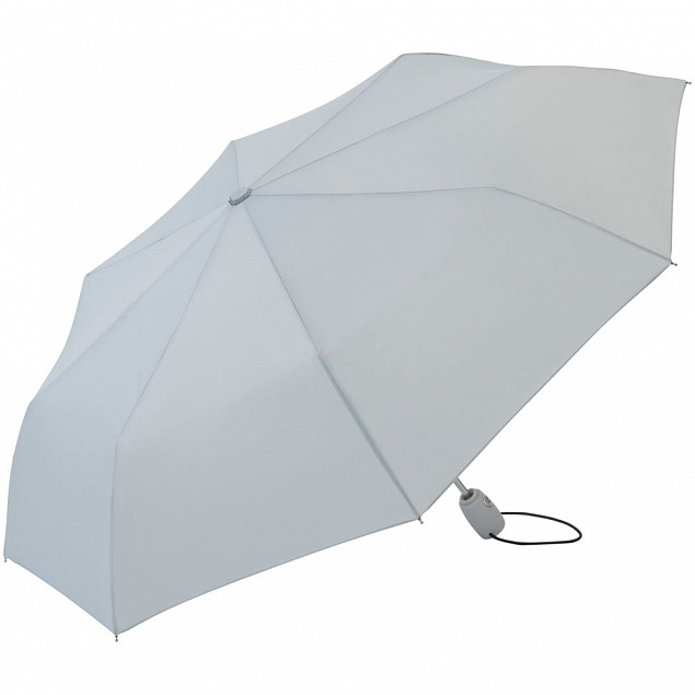 Зонт складной AOC, светло-серый с логотипом в Астрахани заказать по выгодной цене в кибермаркете AvroraStore