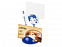 Подставка для визиток и ручки с держателем для бумаги Глобус, синий с логотипом в Астрахани заказать по выгодной цене в кибермаркете AvroraStore