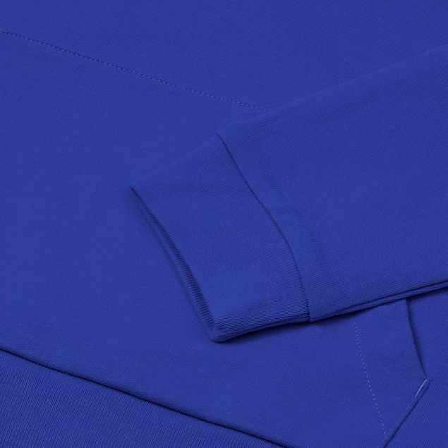 Толстовка с капюшоном на молнии Unit Siverga, ярко-синяя с логотипом в Астрахани заказать по выгодной цене в кибермаркете AvroraStore