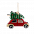 Ёлочная игрушка Машинка (красный) с логотипом в Астрахани заказать по выгодной цене в кибермаркете AvroraStore