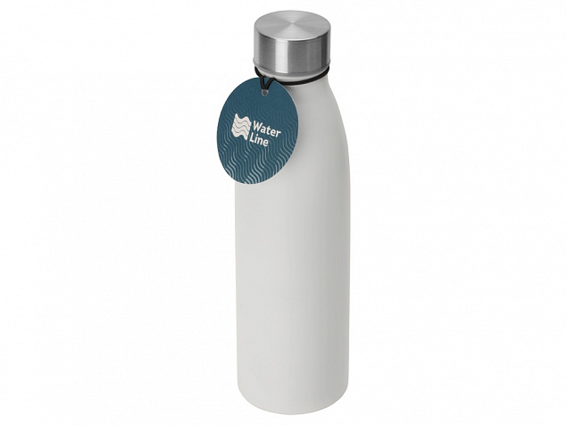 Стальная бутылка Rely, 800 мл, белый матовый с логотипом в Астрахани заказать по выгодной цене в кибермаркете AvroraStore