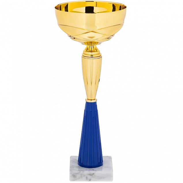 Кубок Kudos, средний, синий с логотипом в Астрахани заказать по выгодной цене в кибермаркете AvroraStore