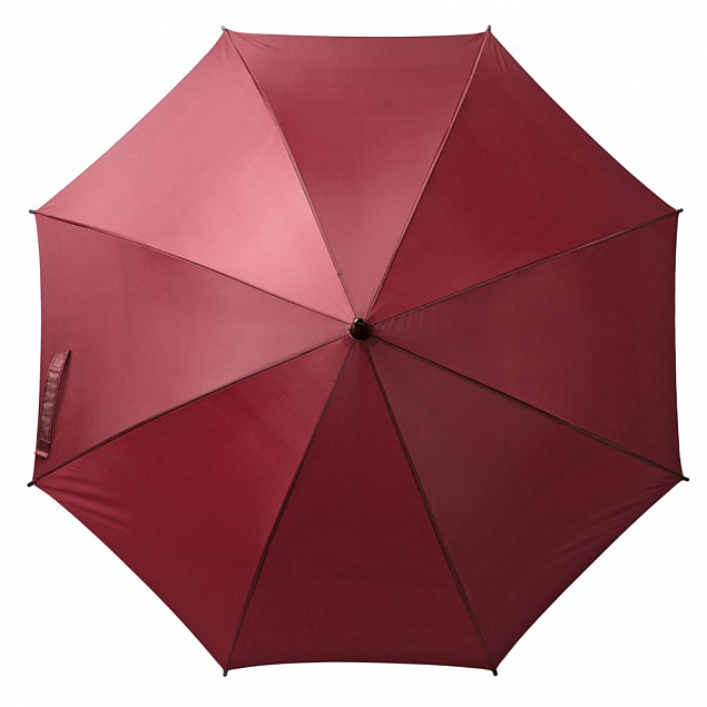 Зонт-трость Standard, бордовый с логотипом в Астрахани заказать по выгодной цене в кибермаркете AvroraStore