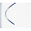 Блокнот Shall, синий, с белой бумагой с логотипом в Астрахани заказать по выгодной цене в кибермаркете AvroraStore