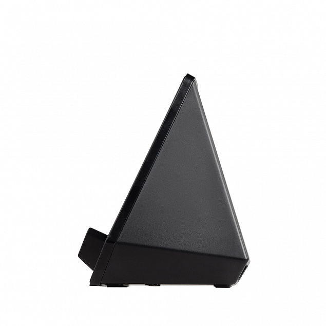 Настольные часы "Smart Pyramid" с bluetooth колонкой (3Вт) и беспроводным (15W) зарядным устройством, с подсветкой логотипа с логотипом в Астрахани заказать по выгодной цене в кибермаркете AvroraStore